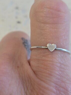 Sterling heart ring